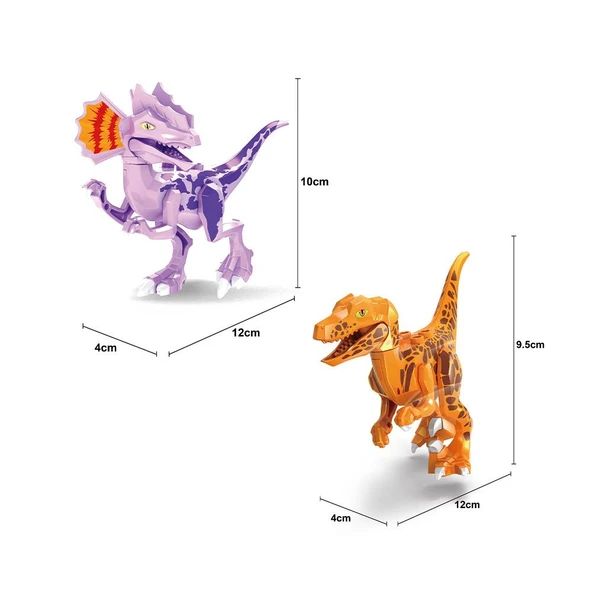 25732 AUSİNİ DİNOSAUR SET 360 PRÇ MİNİ LEGO - Resim 3