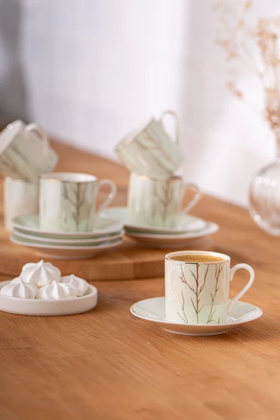 Crystal 6 Kişilik Kahve Fincan Takımı 80 ml ürün görseli