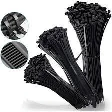 UV Tork Kablo Bağı Cırt Kelepçe 4,8 mmx370 mm Siyah 100 'Lü Paket - Resim 2