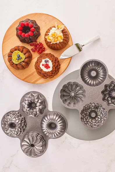 Griss Four In One 4'lü Gold Kek Kalıbı ürün görseli