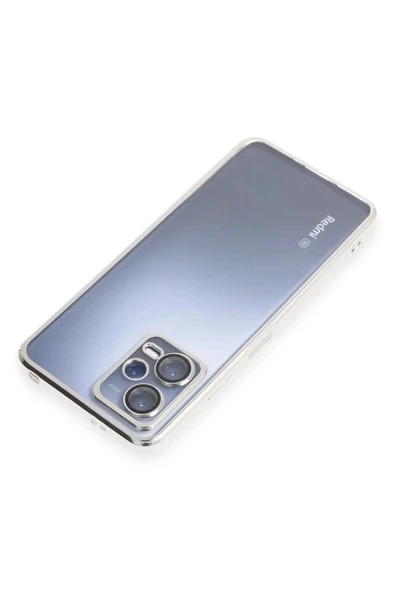 LitaeTrend Xiaomi Redmi Note 12 Pro 5G Kılıf Lensli Silikon - Gümüş - Resim 5