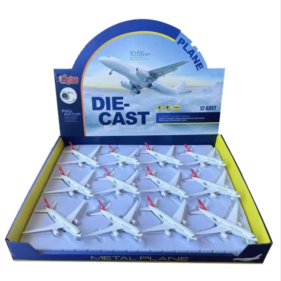 HW-777-2(2809)RED CB IŞIKLI METAL UÇAK -VRD ürün görseli