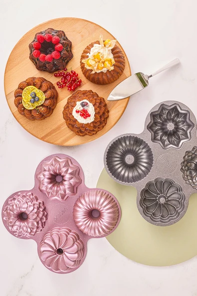 Griss Four In One 4'lü Gold Kek Kalıbı ürün görseli