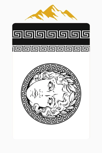 Modern Desenli Dijital Baskı Kaymaz Taban Halı H0846 Renkli 80 X 150 - Resim 3