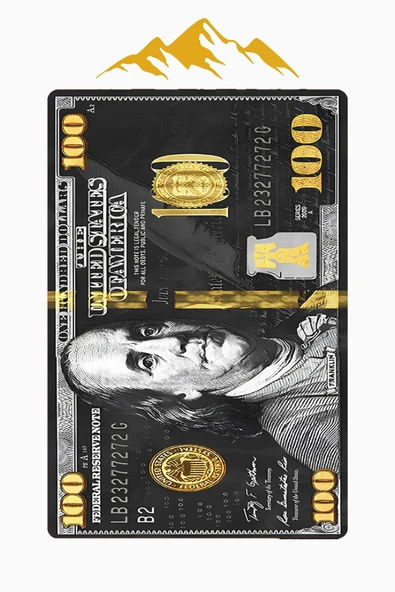 Modern Dolar Desen Dijital Baskı Kaymaz Taban Halı H0296 Renkli 80 X 150 - Resim 3