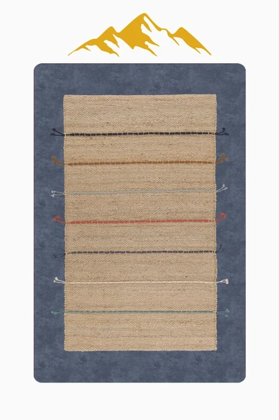 Etnik Desenli Dijital Baskı Kaymaz Taban Halı H1028 Renkli 80 X 300 - Resim 3