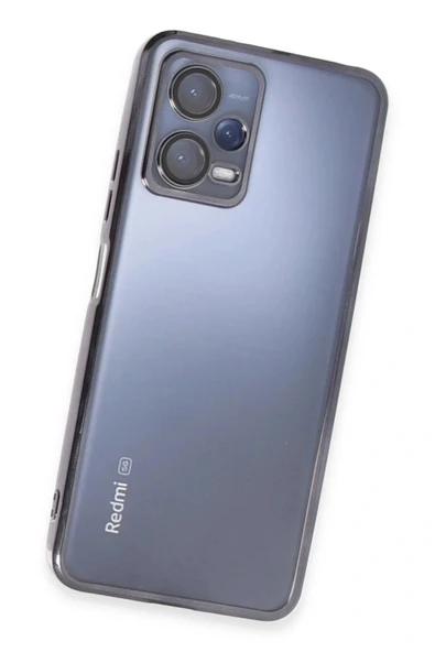 LitaeTrend Xiaomi Redmi Note 12 Pro 5G Kılıf Lensli Silikon - Siyah - Resim 3