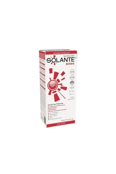 Solante Acnes Losyon SPF50+ 50 ml - Resim 2