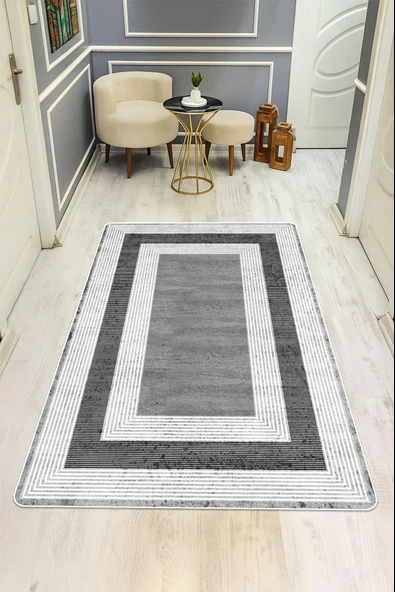 Modern Desenli Dijital Baskı Kaymaz Taban Halı H0248 Renkli 100 X 300 ürün görseli 1