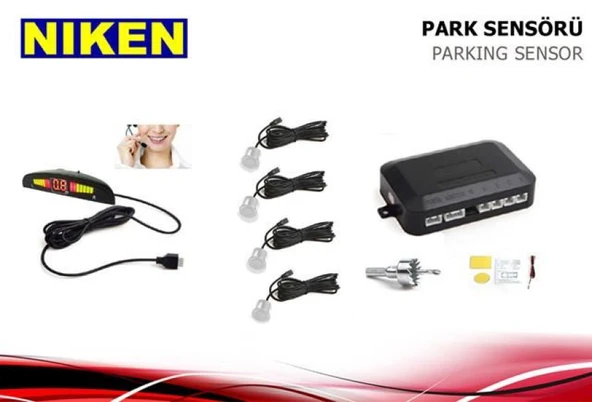 Unıversal Park Sensoru Led Ekran Ve Turkce Uyarı Gri - Niken 016 001 03 02 ürün görseli 1