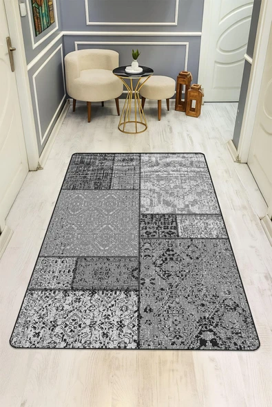 Etnik Desenli Dijital Baskı Kaymaz Taban Halı H1123 Renkli 200 X 300 ürün görseli