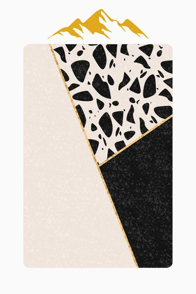 Modern Desenli Dijital Baskı Kaymaz Taban Halı H0217 Renkli 140 X 200 - Resim 3