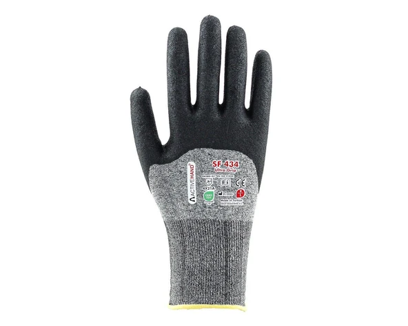 Köpük Nitril Kaplı Sandy Finish Polyester Eldiven SF 534 GR/SY NO:10 ürün görseli 1