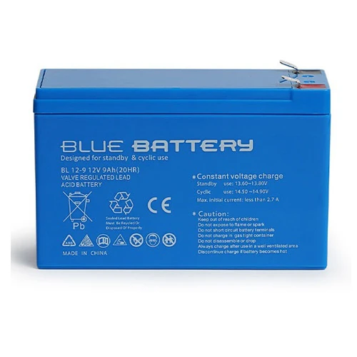BLUEBATTERY 12V 9AH Kuru Tip Bakımsız Akü ürün görseli