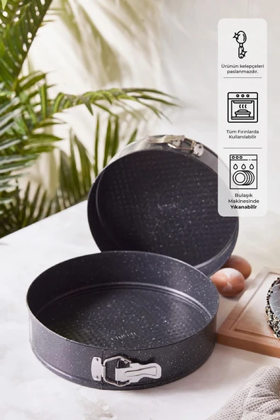 Circle 2'li Kelepçeli Kek Kalıbı Seti ürün görseli