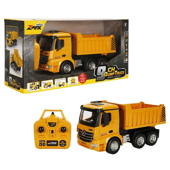S01005083 U/K  DAMPERLİ KAMYON 1:18 IŞIK 9CH 2.4G ürün görseli