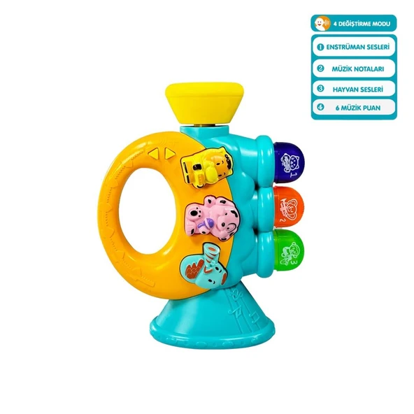 JLG-855-38A IŞIKLI VE MÜZİKLİ TROMPET BEBEK -VRD ürün görseli