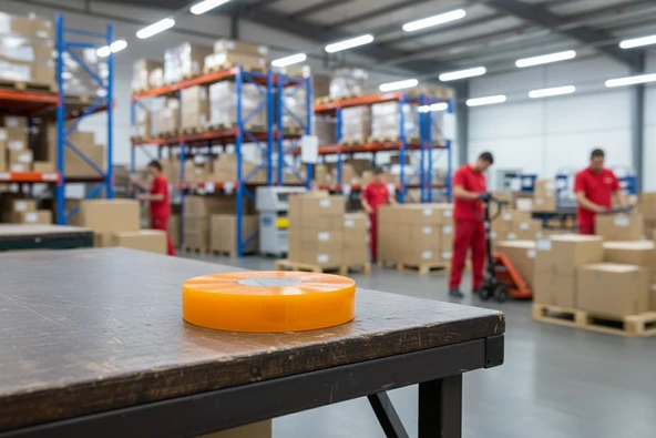 Büyük Rulo 45mm x 925m Makine Bandı Paketleme Bandı m3 - Resim 6