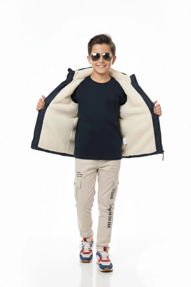 Erkek Çocuk Kapüşonlu Mont BGL-ST04885 - Resim 9