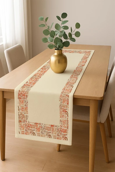 Şık Dokulu Leke Tutmaz Masa Örtüsü MSRT002 RENKLİ 150 X 200 - Resim 2