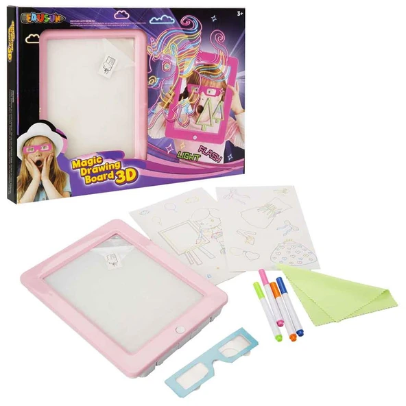DOODLE 3D SİHİRLİ ÇİZİM TAHTASI PEMBE VEYA BEYAZ ürün görseli