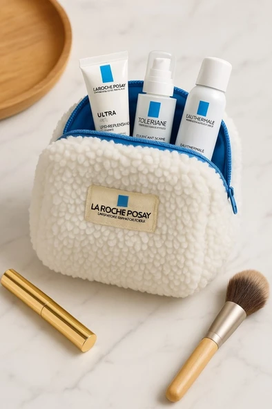 La Roche Posay Makyaj Çantası - Turkuaz - Resim 3