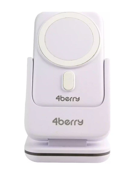 4Berry BWLM01B Beyaz 10000 mAh Hızlı Şarj MagSafe Powerbank - Resim 3