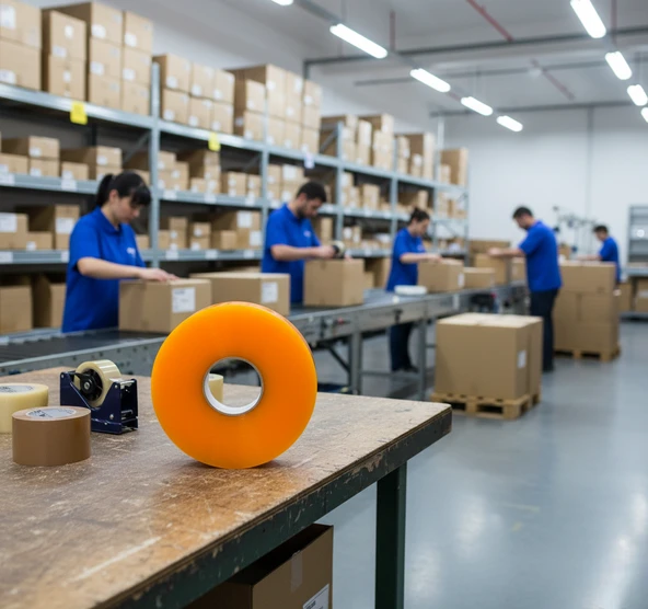 Büyük Rulo 45mm x 925m Makine Bandı Paketleme Bandı m3 - Resim 4