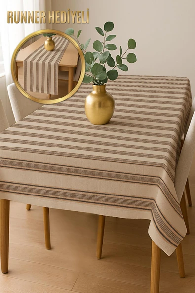 Şık Dokulu Leke Tutmaz Masa Örtüsü MSRT011 RENKLİ 150 X 200 ürün görseli
