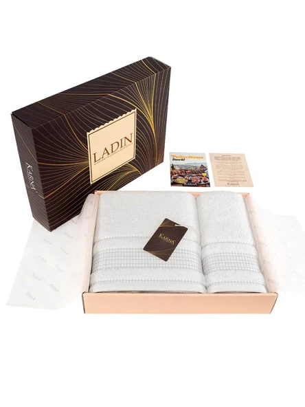 Pamuk Havlu Takımı 2 li Ladin 50x90/70x140 cm - Resim 10