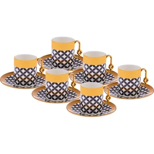 İstanbul Porselen Ece 6 Kişilik Kahve Fincan Takımı 90 ml ürün görseli