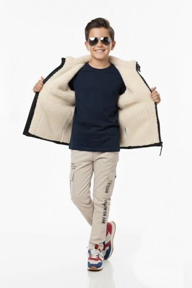 Erkek Çocuk Kapüşonlu Mont BGL-ST04885 - Resim 8