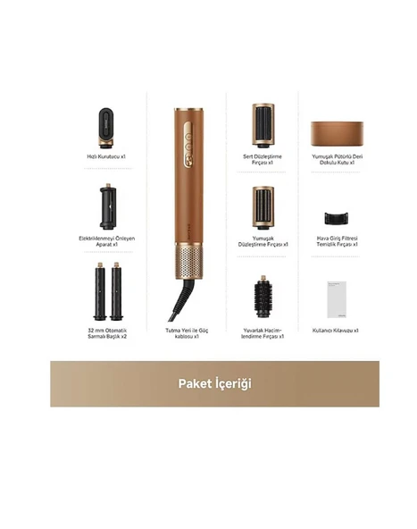 Dreame Airstyle Pro 7in1 Saç Şekillendirme Seti - Resim 2