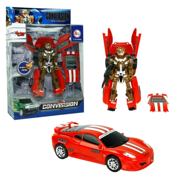 HW-899-1-2-5 KUT. DÖNÜŞEBİLEN ROBOT JEEP 1:24 -VRD ürün görseli