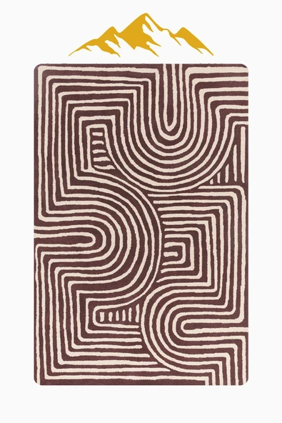 Modern Desenli Dijital Baskı Kaymaz Taban Halı H1126 Renkli 80 X 300 - Resim 3