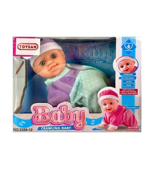 PİLLİ EMEKLEYEN SESLİ BEBEK ürün görseli