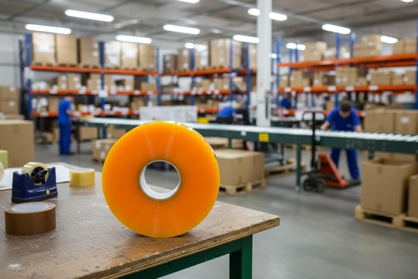 Büyük Rulo 45mm x 925m Makine Bandı Paketleme Bandı m3 - Resim 5