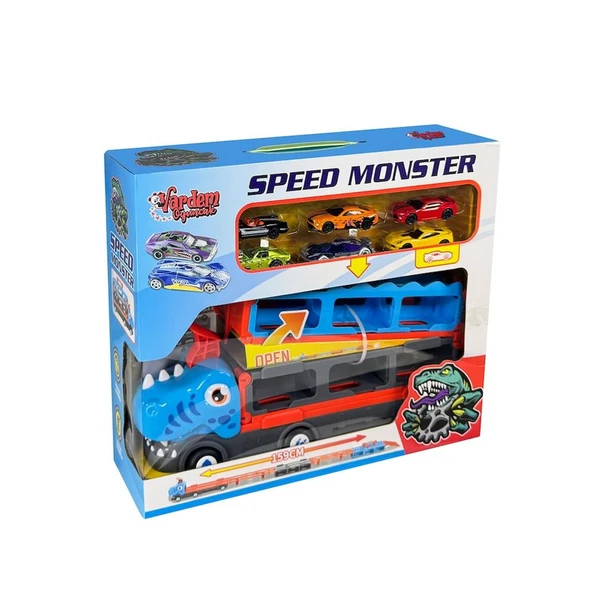 GD001 PARKURLU ARABA FIRLATAN DİNOZOR -VRD ürün görseli