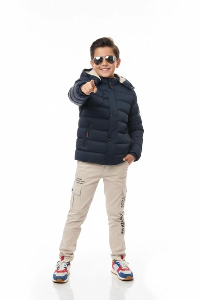 Erkek Çocuk Kapüşonlu Mont BGL-ST04885 - Resim 6