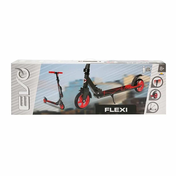 EVO SCOOTER 2TKR FLEXİ MAX100KG KIRMIZI - Resim 3