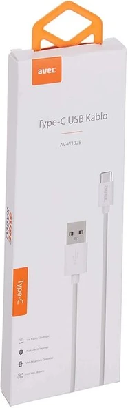 USB ŞARJ KABLOSU 1M AVEC AV-W132B - Resim 2