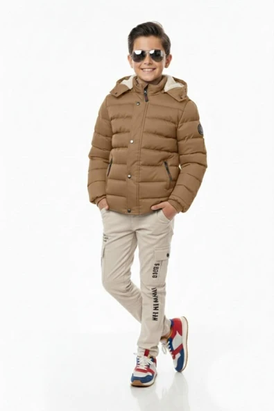 Erkek Çocuk Kapüşonlu Mont BGL-ST04885 - Resim 2
