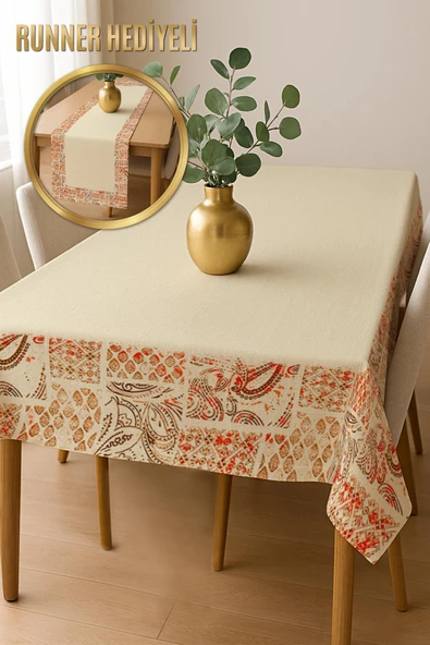 Şık Dokulu Leke Tutmaz Masa Örtüsü MSRT002 RENKLİ 150 X 200 ürün görseli