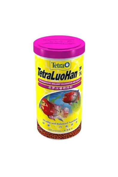 Tetra LuoHan Flower Horn Yemi 1000 ml 330 gr Kafa Yapan Balık Yemi  Skt :03/2027 Orjinal Anadolu Pet Ürünüdür ürün görseli