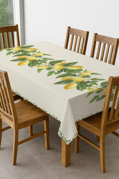 Şık Dokulu Leke Tutmaz Masa Örtüsü MSRT001 RENKLİ 150 X 200 - Resim 4