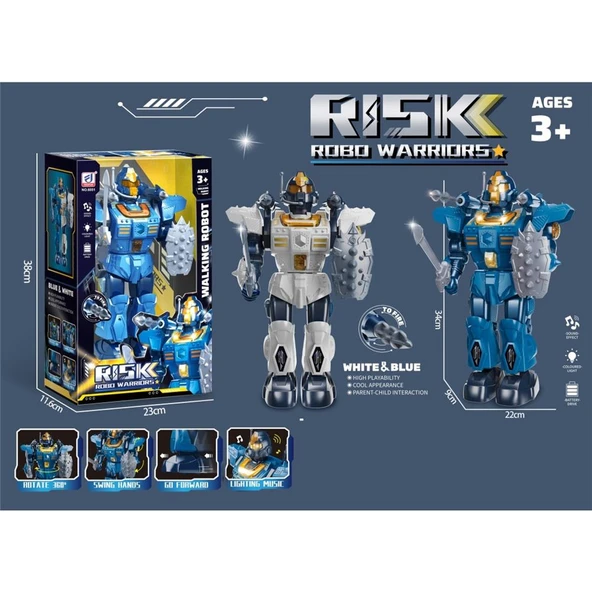 IŞIKLI MÜZİKLİ ROKET ATAN ROBOT -VRD ürün görseli