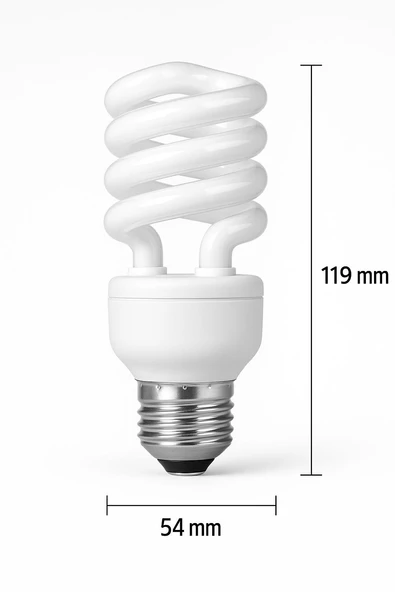 OSRAM 23W Spiral Tasarruflu Ampul  1600 lm 6500K Beyaz Işık E27 Duy  Enerji Tasarruflu Uzun Ömürlü ürün görseli