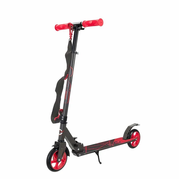 EVO SCOOTER 2TKR FLEXİ MAX100KG KIRMIZI - Resim 2