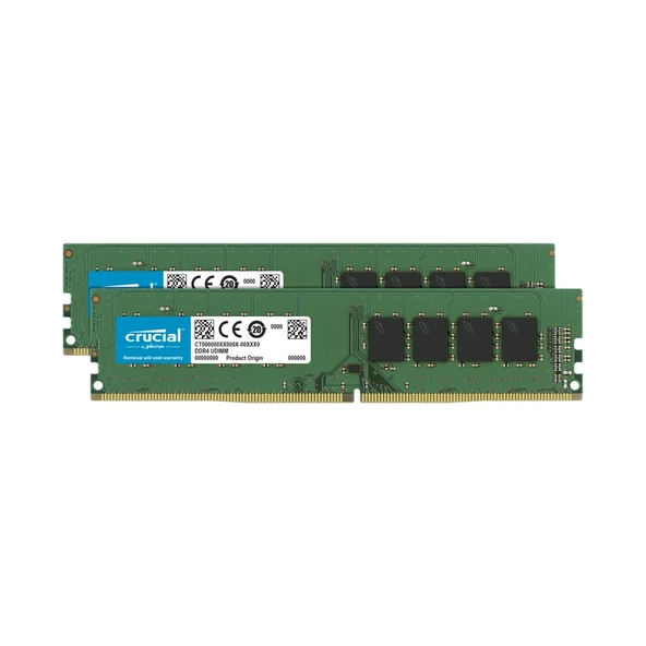 Crucial 64 GB (2x32) 3200 MHz DDR4 CL22 UDIMM CT2K32G4DFD832A Ram ürün görseli 1
