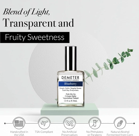 Demeter The Library Of Fragrance Blueberry EDC Sprey 30ml Kadın Parfümü - Resim 3